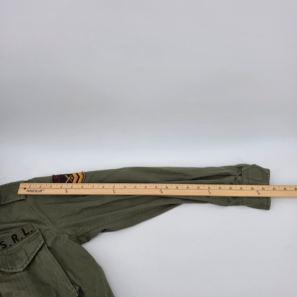Polo Ralph Lauren Mens M-65 Military Field Jacket Olive Green USRL Patch Size M - Picture 12 of 13